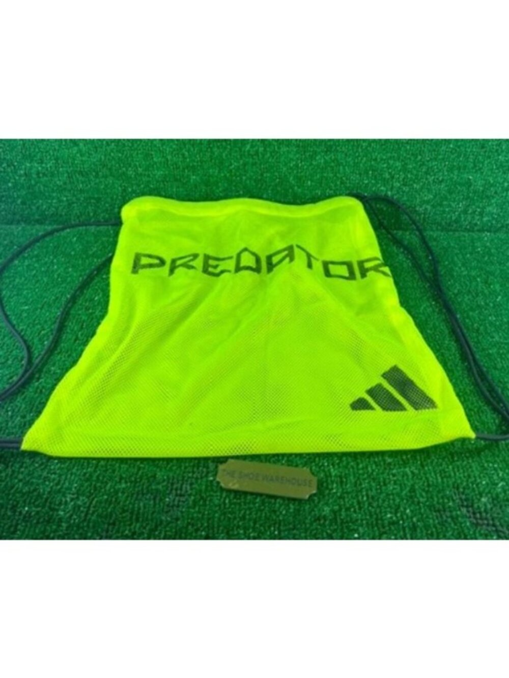 Adidas Predator Soccer Football Neon Green Cleats Drawstring Backpack Bag